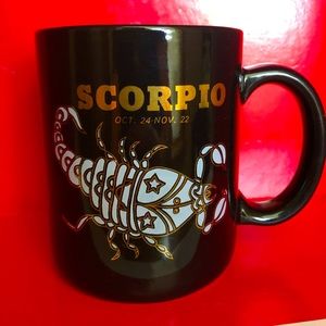 Scorpio Mug - Black Glossy with Scorpion